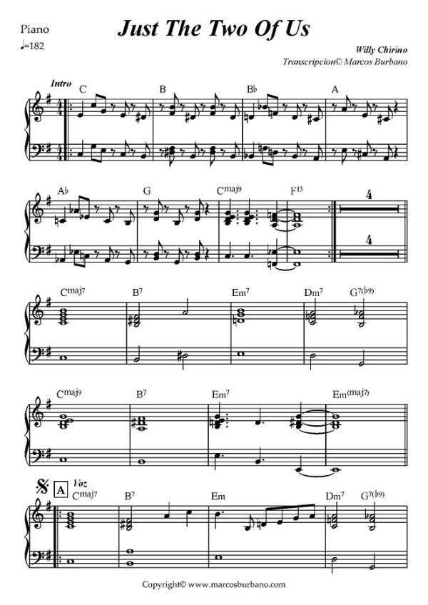 JUST THE TWO OF US - WILLY CHIRINO - Imagen 2